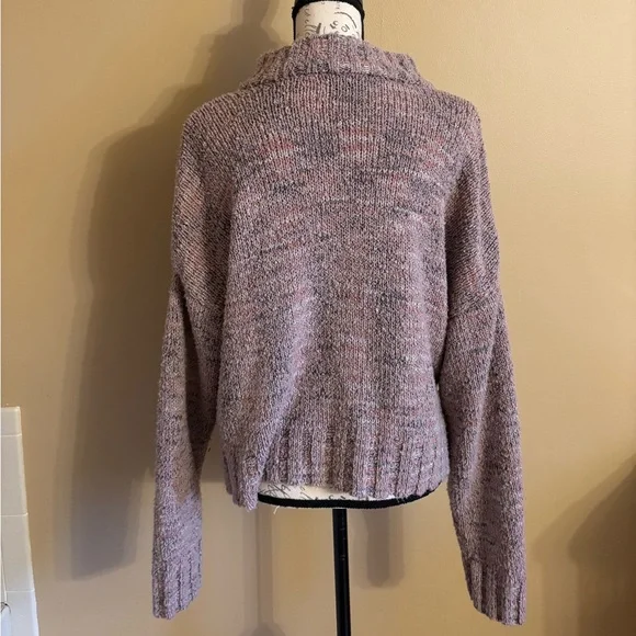 So Women’s Blush Pink Mock Neck Long Sleeve Sweater - Picture 5 of 7